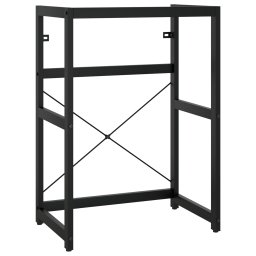 vidaXL Wastafelframe met inbouwwastafel ijzer zwart