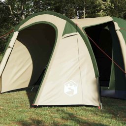 vidaXL Koepeltent Koepel met dak met opslag Groen 384 x 254 x 170 cm