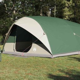 vidaXL Tunnel tent 10-persoons Waterdicht Groen taft