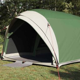vidaXL Tunnel tent 6-persoons Waterdicht Groen taft