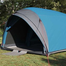 vidaXL Tunnel tent 6-persoons Waterdicht Blauw taft