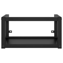 vidaXL Wastafelframe wandgemonteerd 40x38x31 cm ijzer zwart