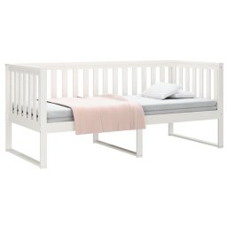vidaXL Slaapbank zonder matras 90x200 cm massief grenenhout wit