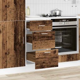 vidaXL Onderkast Lyon 40x46x81,5 cm bewerkt hout oud houtkleurig