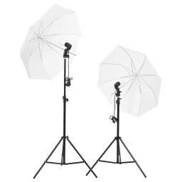 vidaXL Fotostudioset met verlichtingsset, achtergrond en reflector
