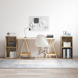 vidaXL Tv-meubelset 2 st Artisan Eiken Bewerkt hout