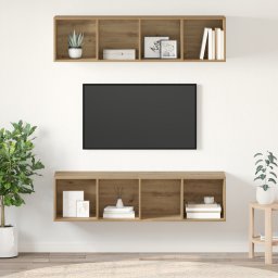 vidaXL Tv-meubelset 2 st Artisan Eiken Bewerkt hout