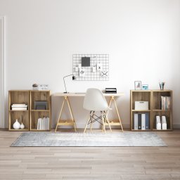 vidaXL Tv-meubelset 4 st Artisan Eiken Bewerkt hout