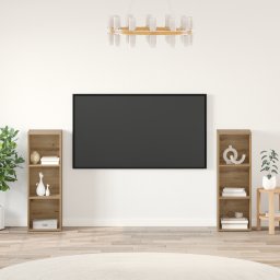 vidaXL Tv-meubelset 2 st Artisan Eiken Bewerkt hout