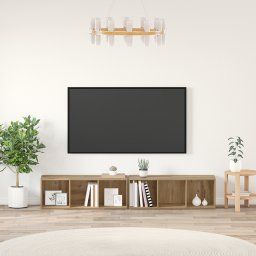 vidaXL Tv-meubelset 2 st Artisan Eiken Bewerkt hout