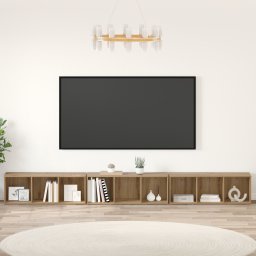 vidaXL Tv-meubelset 3 st Artisan Eiken Bewerkt hout