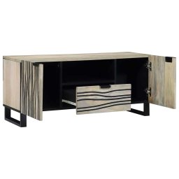 vidaXL TV Eenheden 105 x 33 x 46 cm Wit Bewerkt hout