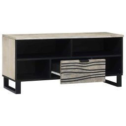 vidaXL TV Eenheden 105 x 33 x 46 cm Wit Bewerkt hout