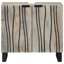 vidaXL Badkamertenk te kast Wit 62 x 33 x 58 cm Bewerkt hout