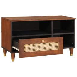 vidaXL TV-kast Bruin 80 x 33,5 x 46 cm Massief Mango Hout