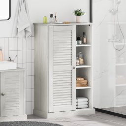 vidaXL Badkamerkast met plank VIGO Wit en Antiek Wit 68 x 34 x 110 cm