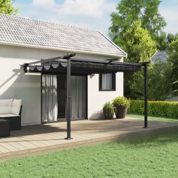 vidaXL Paviljoen 300 x 300 x 200 cm Antraciet Polyester