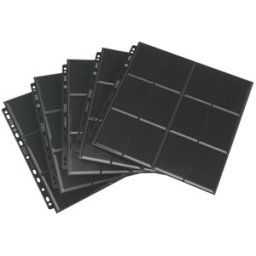 Sideloading 24-Pocket Pages Pack Zwart (10 stuks)