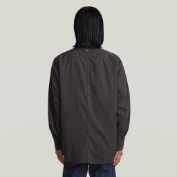Panelled Pocket Regular Overhemd - Bruin - Heren