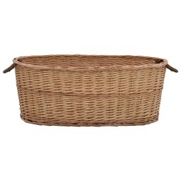 vidaXL Houtmand met handvatten 88x57x34 cm natuurlijk wilgenhout