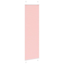 vidaXL Plissé rolgordijn 55x200 cm stofbreedte 54,4 cm polyester roze