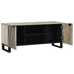 vidaXL TV Eenheden 105 x 33 x 46 cm Wit Bewerkt hout