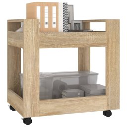 vidaXL Bureaukastje 60x45x60 cm bewerkt hout sonama eikenkleurig