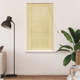 vidaXL Rolgordijn Natuur 90 x 160 cm Bamboe