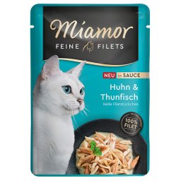 24x100g Miamor Fijne Filets in Saus Kip & Tonijn natvoer voor katten