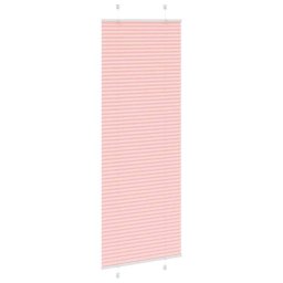 vidaXL Plissé rolgordijn 75x200 cm stofbreedte 74,4 cm polyester roze