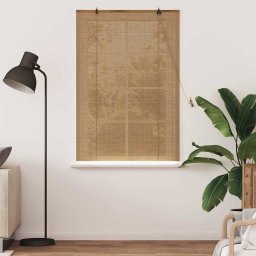 vidaXL Rolgordijn Bruin 100 x 160 cm Bamboe