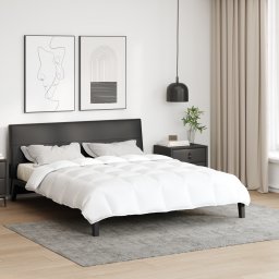 vidaXL Dekbed 200 x 200 cm Lente, Najaar/Herfst Veren Wit Ademend