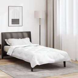 vidaXL 2-in-1 Dekbed 200 x 155 x 10 cm Winter Polyester Wit Ademend