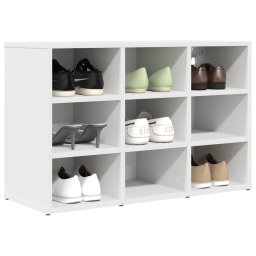 vidaXL Schoenenkast 77,5 x 30 x 51 cm Bewerkt hout Wit
