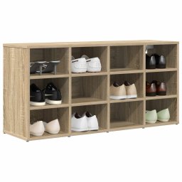 vidaXL Schoenenkast 103 x 30 x 51 cm Bewerkt hout Sonoma Eiken
