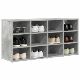 vidaXL Schoenenkast 103 x 30 x 51 cm Bewerkt hout Betongrijs