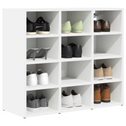 vidaXL Schoenenkast 77,5 x 30 x 67 cm Bewerkt hout Wit