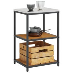 vidaXL Keukenplankeenheid HATTEM Roestig 60 x 50 x 92 cm Staal