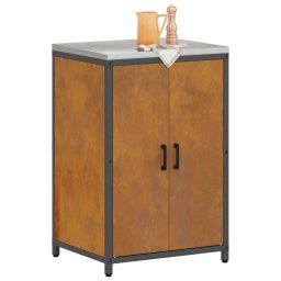 vidaXL Keukenopslag Kast HATTEM Roestig 60 x 50 x 92 cm Staal