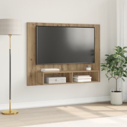 vidaXL Tv-meubelset 120 x 23,5 x 90 cm Artisan Eiken Bewerkt hout