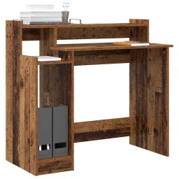 vidaXL Bureau Oudhout 97 x 45 x 90 cm Bewerkt hout
