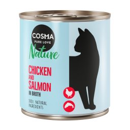 12x280g Nature Kip & Zalm Cosma Kattenvoer