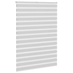 vidaXL Zebra rolgordijn 155x230 cm stofbreedte 150,9 cm lichtgrijs