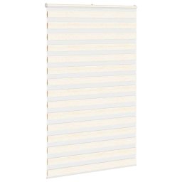 vidaXL Zebra rolgordijn 140x200 cm stofbreedte 135,9 cm marmerbeige
