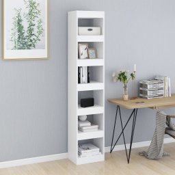 vidaXL Boekenkast/kamerscherm 40x30x198 cm wit