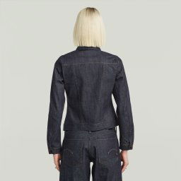 Pitched Hem Slim Selvedge Jack - Donkerblauw - Dames
