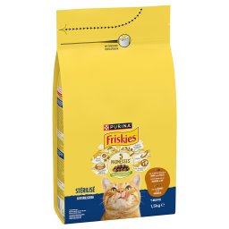 3x1,5kg PURINA Friskies Gesteriliseerd Kat met kalkoen, kip en groenten