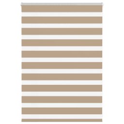 vidaXL Zebra Blind 95x100 cm stofbreedte 90,9 cm polyester zandbruin