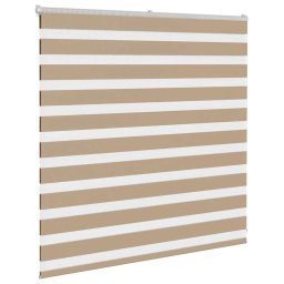 vidaXL Zebra Blind 150x100 cm stofbreedte 145,9 cm polyester zandbruin