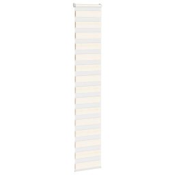 vidaXL Zebra rolgordijn 50x200 cm stofbreedte 45,9cm marmerbeige